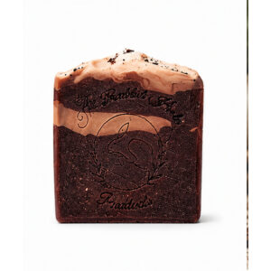 Alpha-gal safe coffee soap bar with real coffee grounds by Rabbit Hole Products